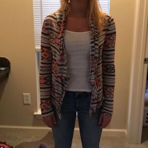 Blue and pink cardigan